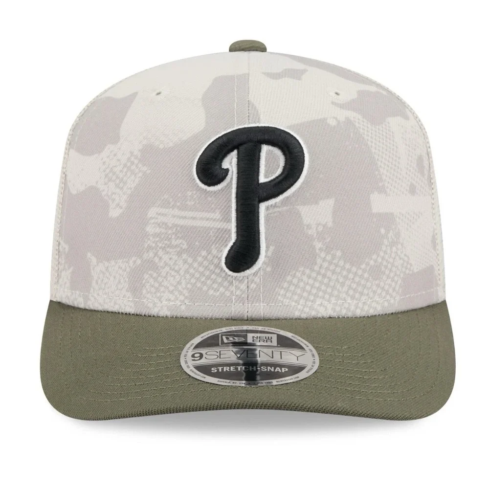 New Era Youth Philadelphia Phillies Khaki Armed Forces‎ Day 2025 9Forty